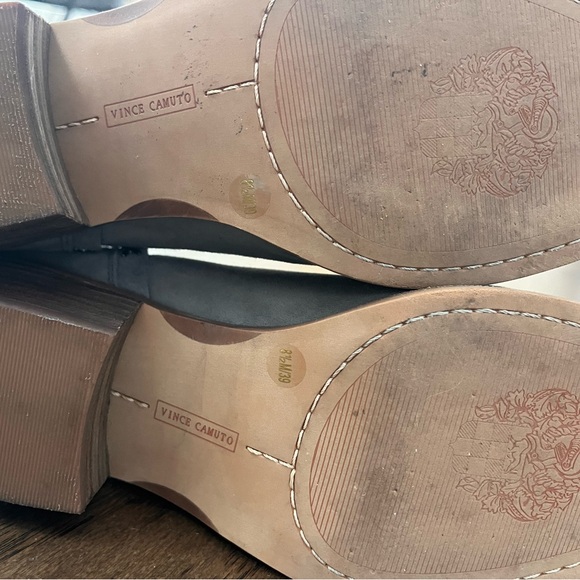 Vince Camuto Gray Suede Ankle Booties with Stud Accents - Picture 10 of 10